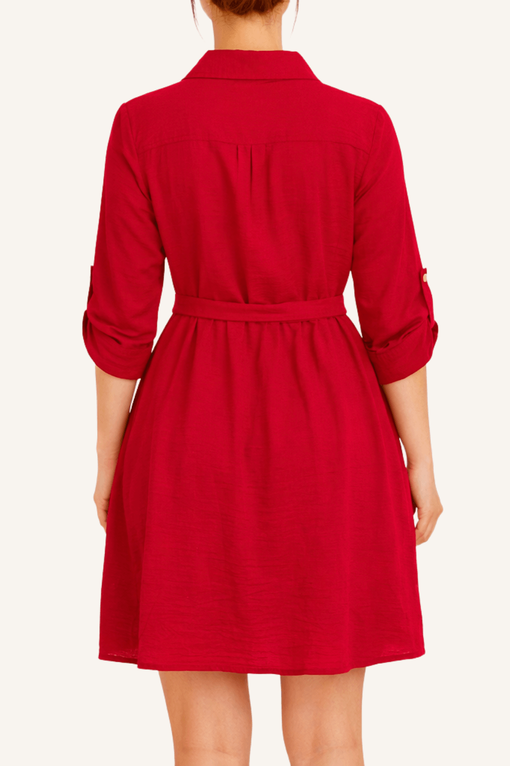 Vestido Rojo Vino