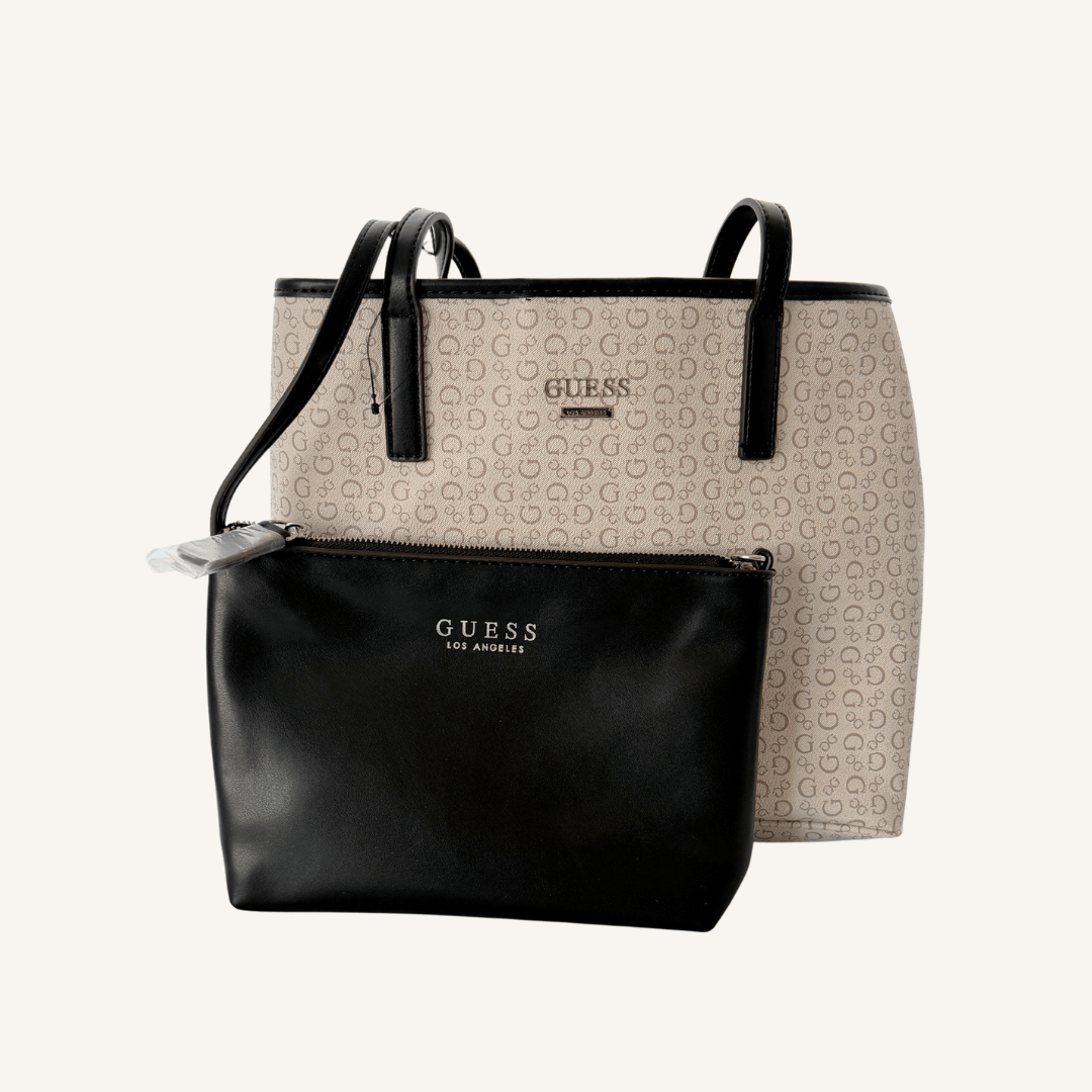 Satchel con cosmetiquera Guess